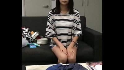POV Pretty youthful korean unexperienced with eyeglasses gets ravaged and thick facial